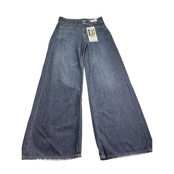Rewash Brand Juniors Effortless Double Button Wide Leg High Rise Jeans 3 New - Picture 1 of 8